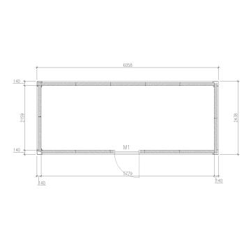 PTJ-8x20F cool room container home for versatile uses